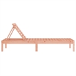 vidaXL Solid Douglas Wood Sun Lounger Large in Natural Wood