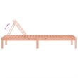 vidaXL Solid Douglas Wood Sun Lounger Large in Natural Wood