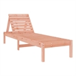 vidaXL Solid Douglas Wood Sun Lounger Large in Natural Wood