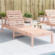 vidaXL Solid Douglas Wood Sun Lounger Medium in Natural Wood