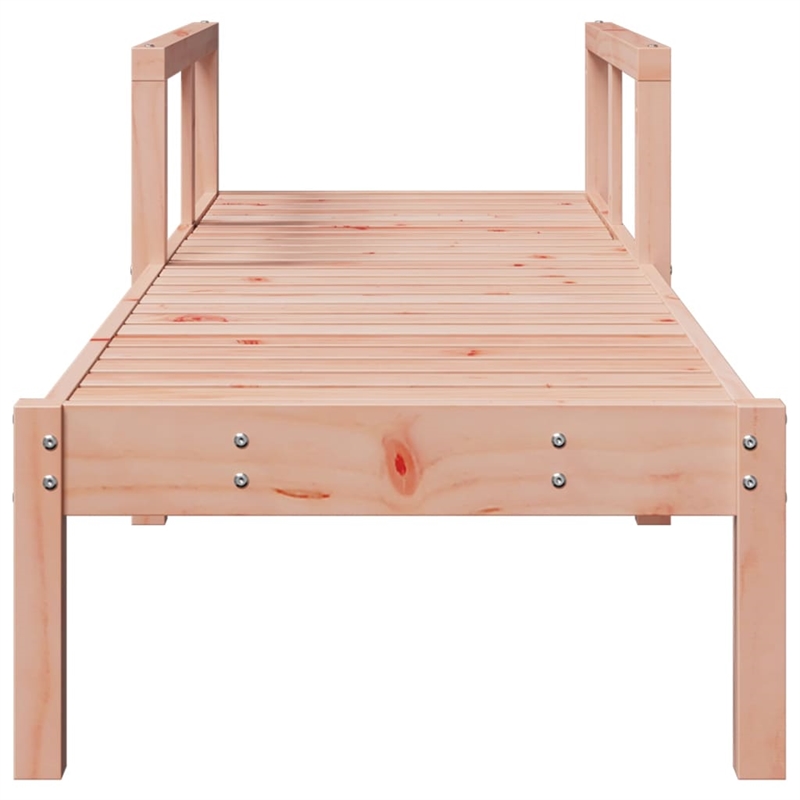 vidaXL Solid Douglas Wood Sun Lounger Medium in Natural Wood