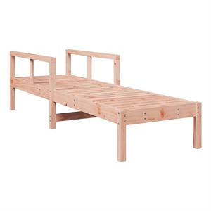 vidaXL Solid Douglas Wood Sun Lounger Medium in Natural Wood