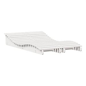 vidaXL Solid Pine Wood Sun Lounger Set of 2 in White
