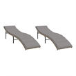 vidaXL Large PE Rattan & Powder-Coated Steel Sun Lounger in Beige