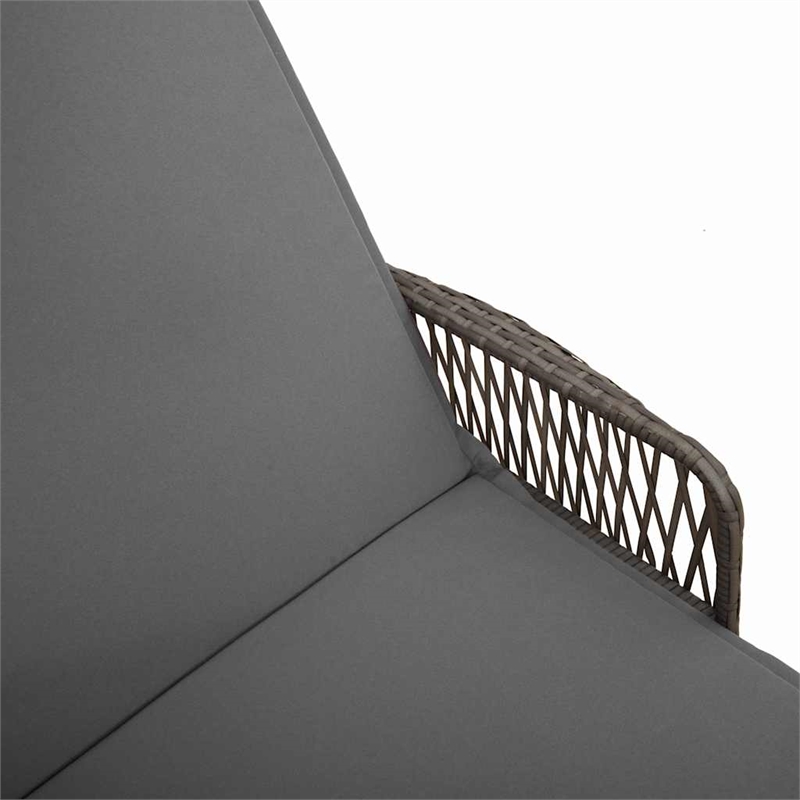 vidaXL Sun Lounger in Gray and Dark Gray
