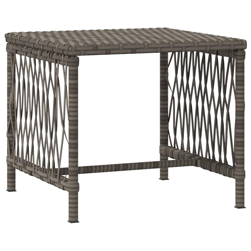 vidaXL Poly Rattan Reclining Sun Lounger in Gray and Dark Gray  (Set of 3)