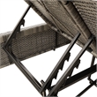 vidaXL Patio PE Rattan Double Sun Lounger in Gray