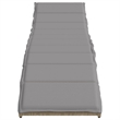 vidaXL Sun Lounger Set of 2 with Beige Frame and Light Gray Cushions