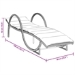 vidaXL Poly Rattan Standard Sun Lounger with Adjustable Armrests in Beige