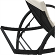 vidaXL PE Rattan UV-Resistant Sun Lounger Set in Black (Set of 2)
