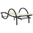 vidaXL PE Rattan UV-Resistant Sun Lounger Set in Black (Set of 2)