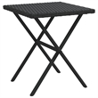 vidaXL PE Rattan UV-Resistant Sun Lounger Set in Black (Set of 2)