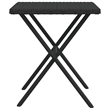 vidaXL PE Rattan UV-Resistant Sun Lounger Set in Black (Set of 2)