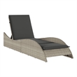 vidaXL Patio Sun Lounger in Light Gray