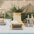 vidaXL Natural Bamboo Adult-Size Sun Lounger in Natural