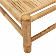 vidaXL Natural Bamboo Adult-Size Sun Lounger in Natural