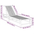 vidaXL Natural Bamboo Adult-Size Sun Lounger in Natural