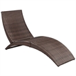 vidaXL Sun Lounger in Brown and Cream White
