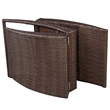 vidaXL Sun Lounger in Brown and Cream White