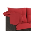 vidaXL PE Rattan Large Sun Lounger w/ Covers in Brown