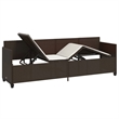 vidaXL PE Rattan Sun Lounger in Brown