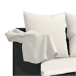 vidaXL Poly Rattan Sun Lounger in Black