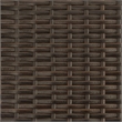 vidaXL PE Rattan Steel Sun Lounger in Brown