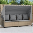 vidaXL Sun Lounger in Beige