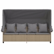 vidaXL Sun Lounger in Beige
