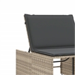 vidaXL Sun Lounger in Light Gray and Dark Gray