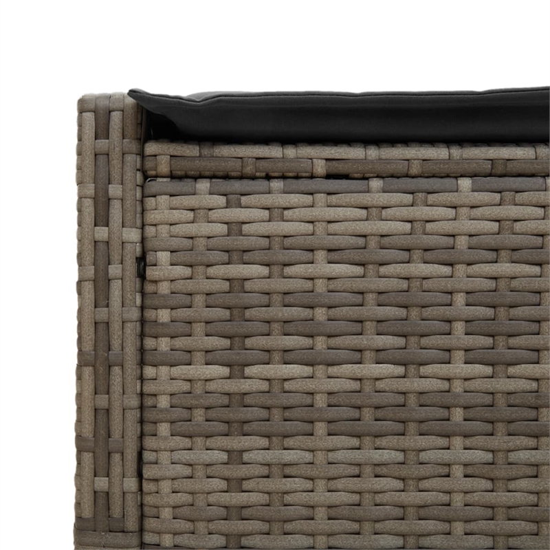 vidaXL Double Sun Lounger in Gray