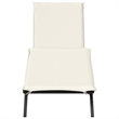 vidaXL PE Rattan Steel Large Sun Lounger in Gray