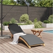 vidaXL Garden Sun Lounger w/ Cushion in Brown
