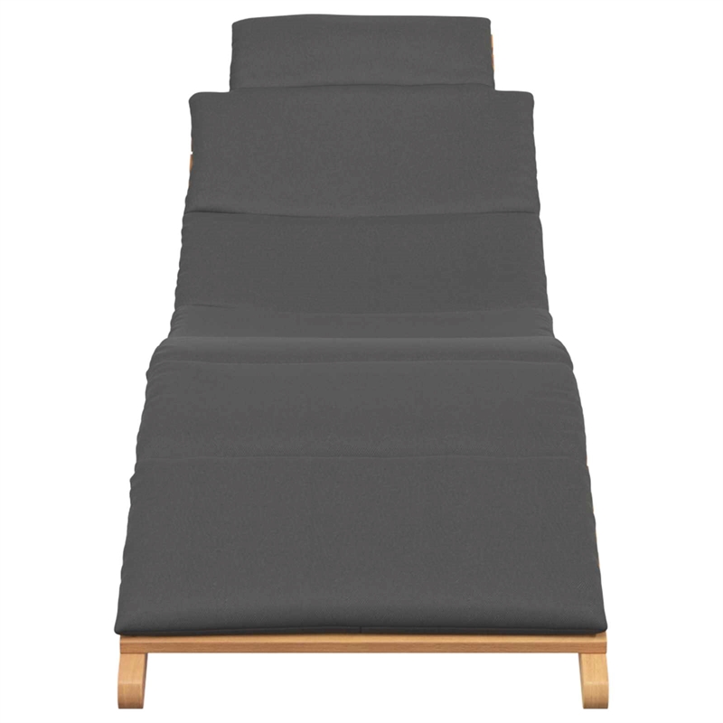 vidaXL Garden Sun Lounger w/ Cushion in Brown