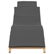 vidaXL Garden Sun Lounger w/ Cushion in Brown