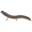 vidaXL Garden Sun Lounger w/ Cushion in Brown