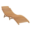 vidaXL Garden Sun Lounger w/ Cushion in Brown
