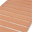 vidaXL Aluminum & WPC Standard Sunlounger in White & Brown