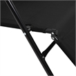 vidaXL Steel Sunlounger Set of 2 in Black