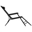 vidaXL Steel Sunlounger Set of 2 in Black