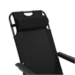 vidaXL Steel Sunlounger Set of 2 in Black