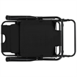 vidaXL Steel Sunlounger Set of 2 in Black