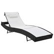 vidaXL Sunlounger Set of 2 in Black & White