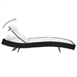 vidaXL Sunlounger Set of 2 in Black & White