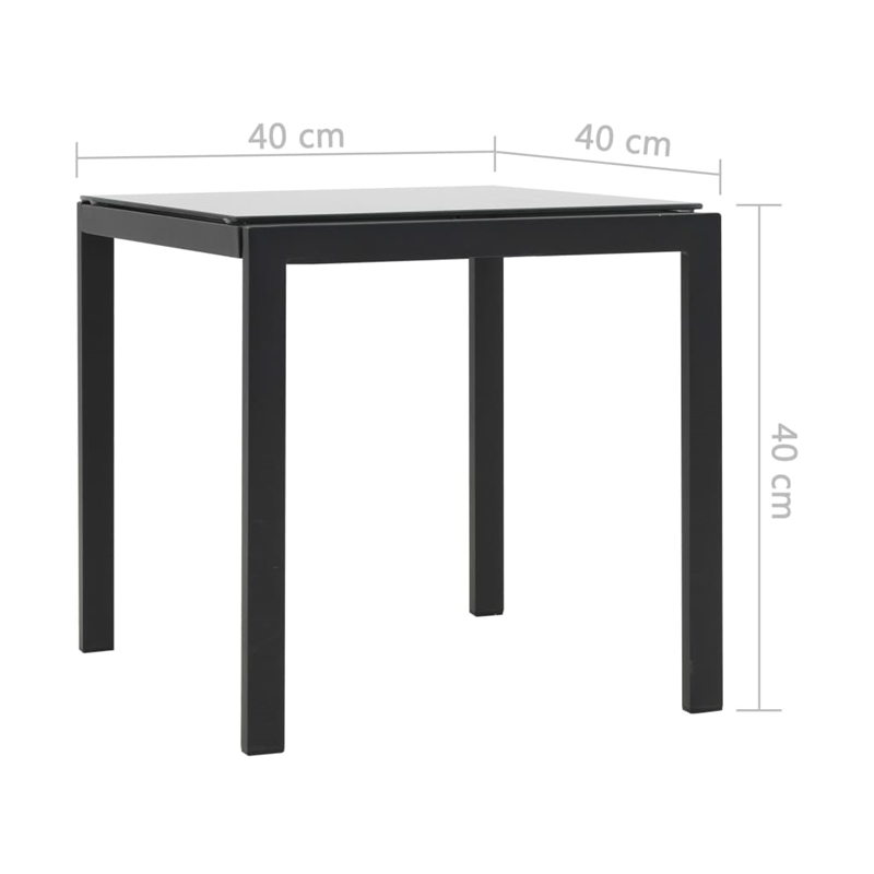 vidaXL Sunlounger Set of 2 in Black & White