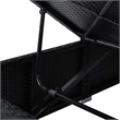 vidaXL Poly Rattan Garden Sun Loungers 3 pcs Reclining in Black