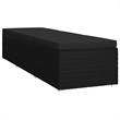vidaXL Poly Rattan Garden Sun Loungers 3 pcs Reclining in Black