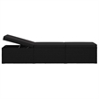 vidaXL Poly Rattan Garden Sun Loungers 3 pcs Reclining in Black