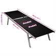 vidaXL Steel & Textilene Sun Lounger Standard in Black & Silver