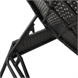 vidaXL Sun Lounger Set (2 pcs) in Black and Cream White